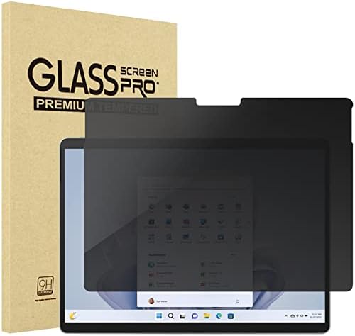 ProCase Microsoft Surface Pro 9 13 inča Zaštita ekrana za privatnost, Anti-špijunsko kaljeno staklo Ultra tanka zatamnjena Zaštita ekrana za 13,0 inča Surface Pro 9 2022 izdanje