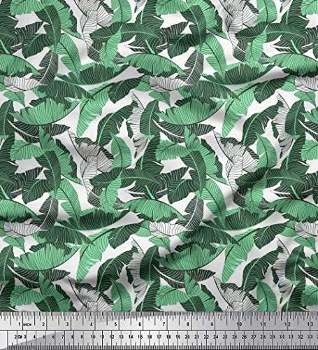 Soimoi zelena pamučna Jersey tkanina od palminog lišća tkanina za štampanje pored dvorišta širine 58 inča