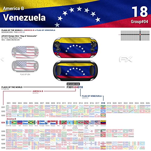 Sony PlayStation Vita Design Skin Zastava Venezuela naljepnica za naljepnicu za Playstation Vita