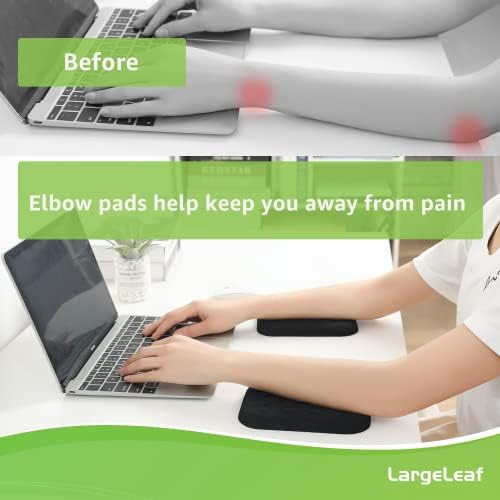 LargeLeaf ergonomski jastuk za zglob & naslon za laktove za stol sa memorijskom pjenom & neklizajuća baza, ublažavanje bolova u laktu