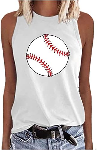2023 bejzbol košulja za ženske trkačke tenk dopis Ispis bejzbol mama ljetni prsluk vrhunska rukava majica bez rukava
