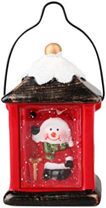 NUOBESTY LED Božić fenjer Snowma noć svjetlo Božić dekorativna upaljena lampa Božić uređenje doma