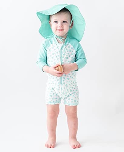 RuffleButts zaštitni šešir za sunčanje - Vintage Aqua - 12-24m