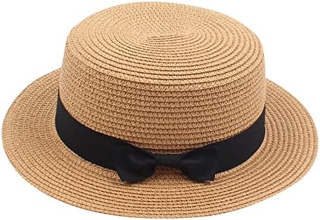 Kišobran HATS muškarci Dječji djevojke dječake novorođenče Letnje Fedora slama šešira široka disketa za sunčanje Sun Cap Visor Hat Western Visor