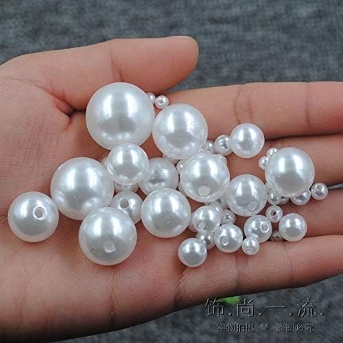 3-20mm sa rupom od slonovače plastike imitacija bisera odstojnici perle labava biserna Perla za nakit dodatna oprema DIY izrada nakita od perli