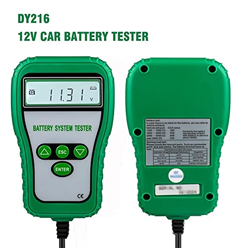 TUL DY216 Tester za bateriju automobila 12V Merač baterije Baterija Tester za bateriju 100-1700 CCA indikator punjenja Digitalni analizator baterije