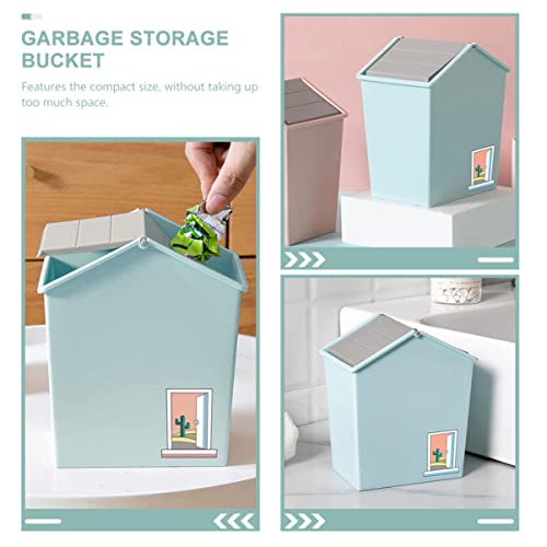 Cabilock Can kontejner u obliku spavaonice kanta za kupatilo kanta za smeće, školski poklopac za odlaganje otpada, papirna Plastična