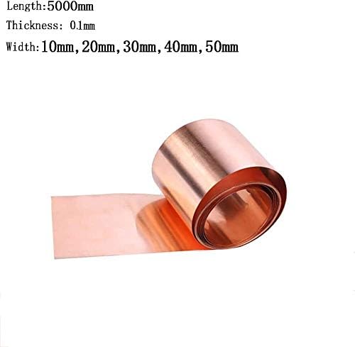 Xunkuaenxuan Metal Bakar folija bakar lim Debljina ploče, dužina: 5000mm mesing ploča