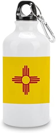 Zastava države New Mexico Funny Aluminium Vodena boca za biciklistički kamp Putovanja sportova sa poklopcem i privjeskom