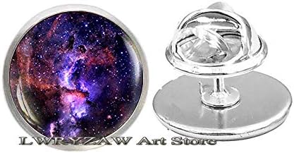 Violet Nebula Pin, ljubičasta broš, svemirski broš, Galaxy nakit, Broš maglina, ljubičasti broš, ljubičasti prostor, M69