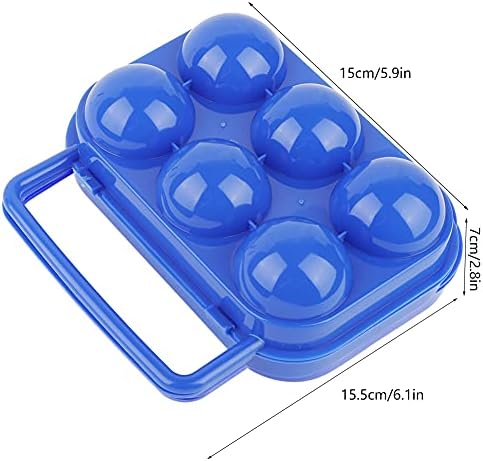 Emoshayoga posuda za jaja plastični prijenosni držač za jaja skladište jaja zelena ladica za jaja 6 posuda za jaja u frižideru sa