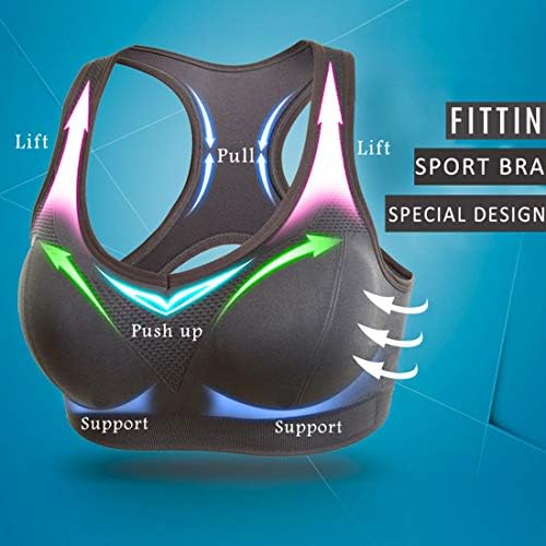 Fittin Racerback Sports Bras za žene - podstavljena bešavna podrška visokim uticajem za joga teretana Workout Fitness