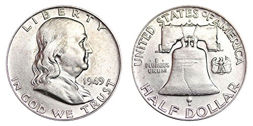 1949 D Franklin Polu dolara .50 BRILLIANT NECIRCULULED