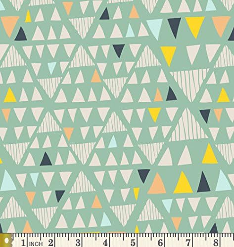 Hello Bear Quilt Fabric Bundle | Navy Mint Peach Woodland Fabrics | Heads Heads | Forest Animals | Art Gallery Fabrics / Bonnie Christine