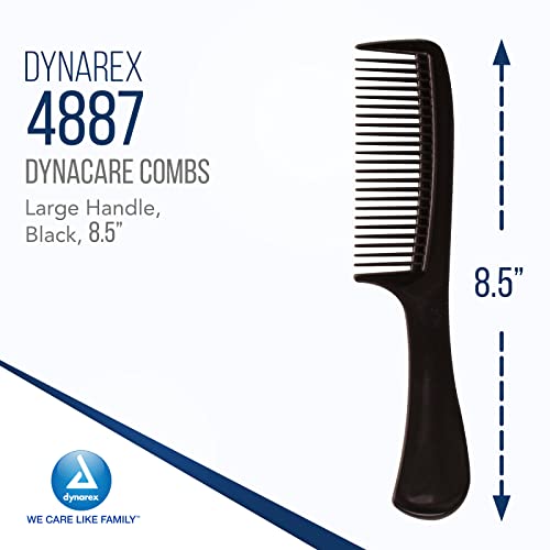 Dynarex fini zupčani češalj - plastični češalj za kosu sa finim i dodatnim finim zubima - pribor za uklanjanje za ispravljanje, oblikovanje,