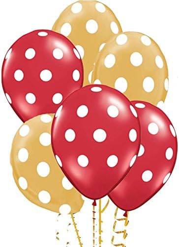 PMU Polka Dot Balloons - Višebojni mali baloni za rođendane, vjenčanja, Božić, Noć vještica, Obiteljski za bebe, tuš za bebe, Oprema