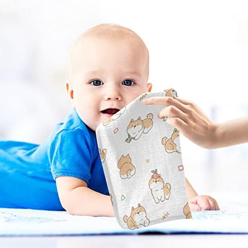 VVFelixl Babycloths Pamučni crtani crtani shiba inuag dizajnu za baby muslin puppena mekani bablica ručnik za bebe za novorođenčad