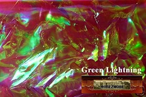 M00101-1-FS Angelina Fantasy Film Crystal Green Lighting 4 x 3 Foot uzorak toplotne toplotne filmove za pravljenje krila višezmore