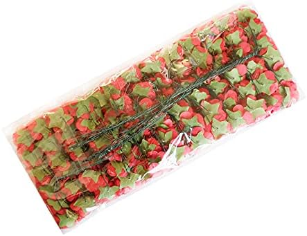 Luvhua 0,5 Mini papirni cvjetovi za obrtni papir ruže za scrapbooking cvijet papira sa žicom stabljike Mali umjetni cvjetovi ukras