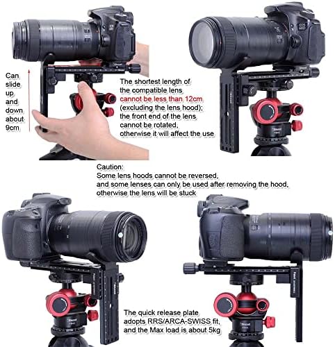 Ishoot Starod montažni prsten ovratnik kompatibilan sa Canon EF 24-70mm F / 2.8L USM, 24-70mm F / 2.8L II USM, 70-300 mm f / 4-5.6