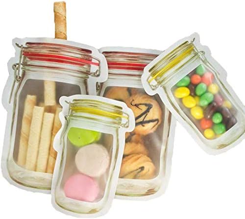 Mason Jar zipper torbe za skladištenje hrane Snack ziplock torbe za višekratnu upotrebu zaptivne torbe za čuvanje hrane nepropusne