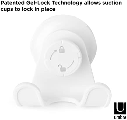 Umbra Flex Tuš Pribor za tuširanje sa patentiranim usisnim čašicama GEL-LOCK tehnologija, 5.8170000000000002 x 7.7469999999999999