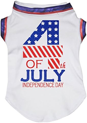 Petitebella 4. jula Dan nezavisnosti štenad Dog Shirt