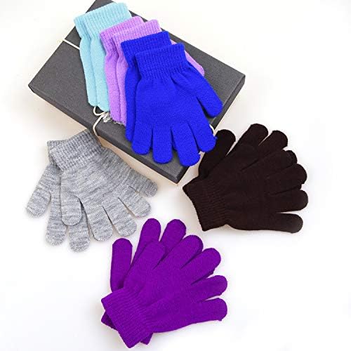 URATOT 15 pari dječijih rukavica Warm pletene magic full Fingers rukavice sa mrežastom torbom za dječake ili djevojčice