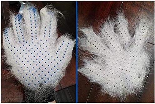 POSH rukavica za njegu kućnih ljubimaca-Gentle Deshedding Brush rukavica-efikasna rukavica za uklanjanje dlaka za kućne ljubimce-poboljšan