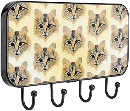 Ljepljivi kukiča od nehrđajućeg čelika za ručnik kaput zidne kuke zaglavljene u kupatilu ili kuhinjskim mačkama životinja