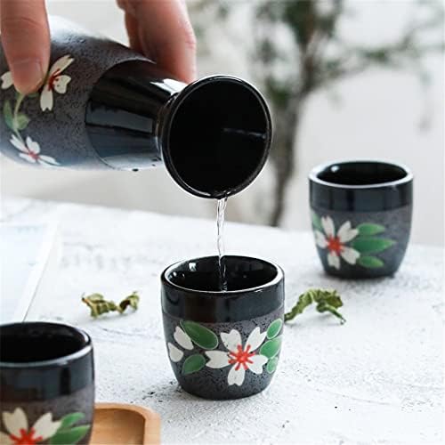 Ganfanren vinski set japanski sake postavljaju keramičku fuginsku vinski lonac sa pitkom čaše za vino na čašama