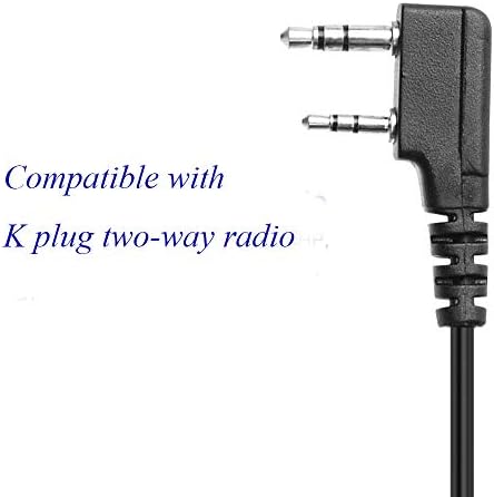 Fumei Z Tactical U94 Adapter za slušalice Finger PTT kompatibilan sa Baofeng Kenwood TYT HYT Dvosmjernim Radio 2-Pinskim K Jack Walkie Talkie