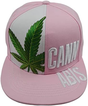 Popfizzy korov šešir za žene, Flatbill marihuana snapback kapa, ružičasti dodaci za korov, šešir za lonac, pokloni korova, stoner