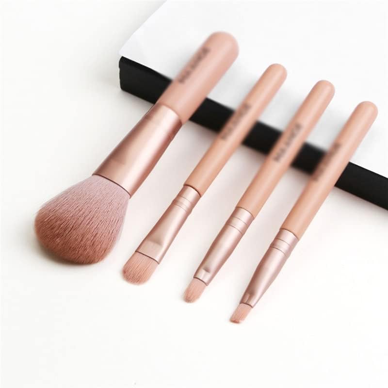 Wpyyi 4pcs Prijenosni mini četkica za temeljivanje četkica za četkice za make-up kozmetički četkica za lice za makeup kozmetički alat