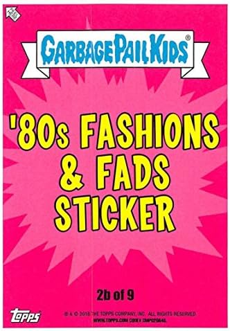 2018 TOPPS Sarbage Pail Kids Series 1 mrzimo 80-ih trgovačke kartice 80-ih mode i fads puke 2b Puffy Paula trgovačka kartica u sirovom