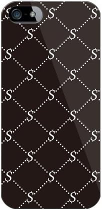 Drugi kožni monogram Black X White Design by ROTM / za iPhone 5 / Softbank SAPIP5-PCCL-202-Y351