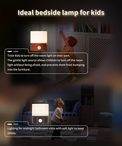 Noćno svjetlo MikoDream dječijeg tajmera, Rechareable noćna lampa za malu djecu za spavaću sobu, dekor za dječje sobe i osnovne potrepštine