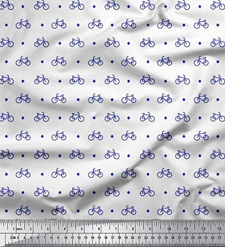 Soimoi Cotton Jersey Fabric Diamond & amp; tkanina za biciklističke košuljice Prints by Yard 58 inch Wide