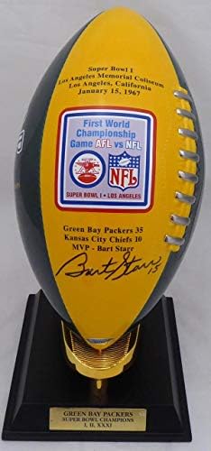 Bart Starr Autografirao Green Bay Packers Porcelanski fudbal Tristar Holo & Beckett BAS # A72535 - AUTOGREMENTI