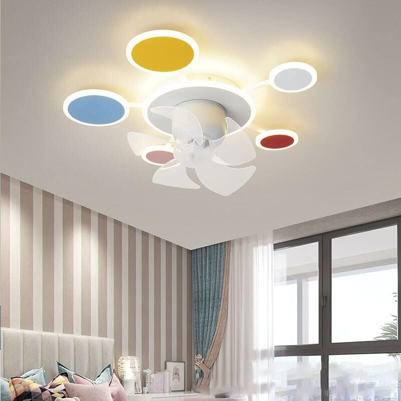Dječja soba Spavaća soba Light Jednostavan moderan 2022 Nova LED stropa ventilator lampica trese glava za glavu s daljinskim upravljačem