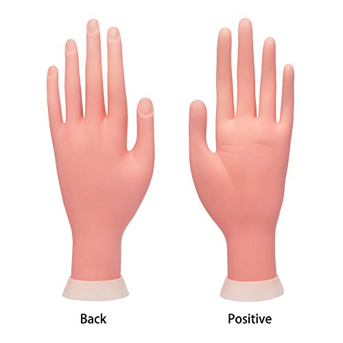 Krofaue vežbanje tipova za nokte Art Treneri trening Ručni alat Fleksibilan savizni pokretni lažni manekin lijevo ručno alat za manikuru (različite veličine ruke)