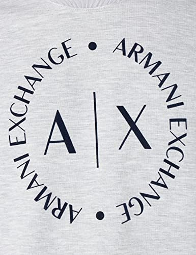 A | x Armani razmjenjuju muške dugih rukava s dugim rukavima sa velikim logotipom