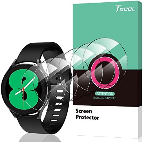 Tocol [6 paket] Samsung Galaxy Watch 4 44mm Zaštitnik zaslona, ​​kaljenog zaštitnog stakla za galaxy Watch 4 44mm, 9h tvrdoće, protiv