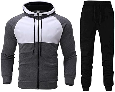 Muška jesenina i zima dvodijelni set Sport i slobodno vrijeme izrez sa zipper-patentnim patentnim patentnim patentnim kostima za muškarce