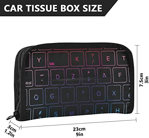 Držač za automobilski tkivo Geek-Rainbow-tastatura tkiva Tkiva sa ubrusom Držač salveta BackSeat tkivo