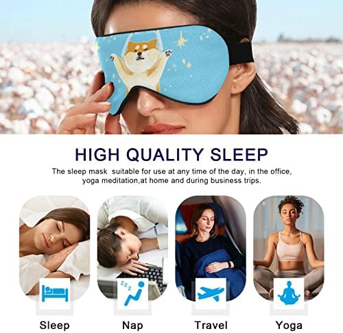 Unisex Sleep Maska za oči Shiba-Inu-Funny-Catch-Contrain-lutka noć za spavanje Sleep Comfort omota za spavanje
