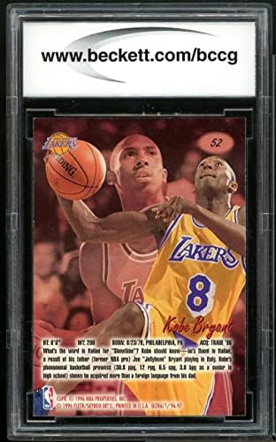 1996-97 Ultra 52 Kobe Bryant Rookie kartica BGS Bccg 10 mint +