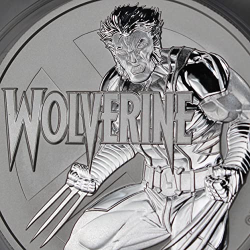 2021 TV TUVALU 1 oz Wolverine Marvel Series .9999 Fini srebrni novčić sjajan sa certifikatom o autentičnosti Coinfolio $ 1 BU