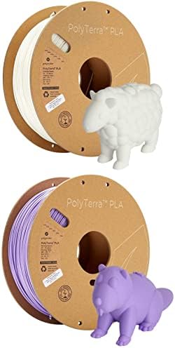 Polimaker Matte plata 1,75mm Plani paket 2, 1kg kartonske kalem za ploče 1,75 - Polyèra Pla 3D paket filamenta pisača, ispis s većinom