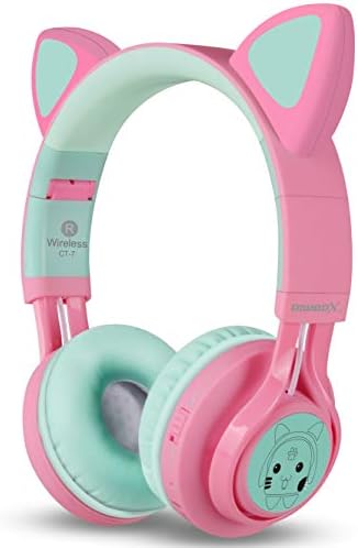 Riwbox CT-7 cat Ear Bluetooth slušalice, LED svjetlo Bluetooth bežične slušalice preko ušiju sa mikrofonom i kontrolom jačine zvuka